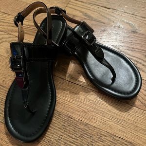 COACH Black Sandals; Size: 6.5